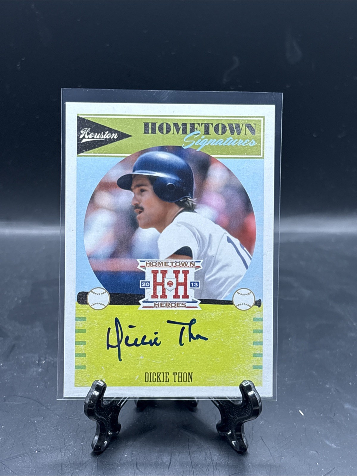 2013 Hometown Heroes Dickie Thon On Card Auto Autograph