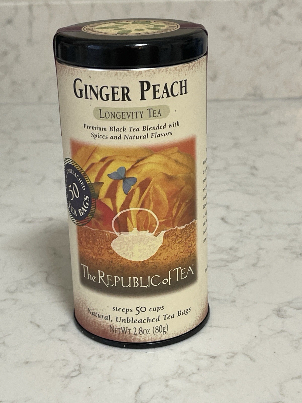 Ginger Peach Black Tea 50 Count Best Sipped By Date 2024