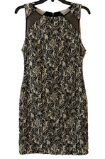 Alice + Olivia Black Lace Sheath Dress | Cocktail Evening Event | Size S