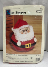 NOS CHRISTMAS HOBBY KRAFT MR. SANTA CLAUS DOOR STOPPER SOFT SCULPTURE KIT