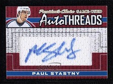 2019-20 President's Choice Game Used Threads 4/10 Paul Stastny #AT-18 Auto 1q2