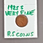 1925S   VERY FINE   LINCOLN CENT   VERY FINE  1925S  /  RS COINS #27C  FREE SHIP