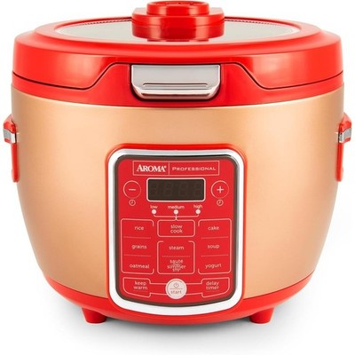 Multi-Use Rice Cooker Programmable Electric Pot W/ Steam Tray 10 Cup Capacity