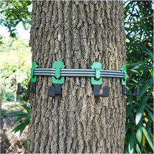 Treestand Strap Bow Hangers - Comes with 4 Metal Gear Hooks, for Tree Stand Plat