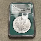 2004 $1 AMERICAN SILVER EAGLE NGC MS70 FROM US MINT SEALED BOX LABEL GREEN DR
