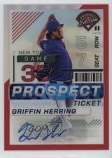2024 Panini Prospect Edition Red Prizm Signatures /199 Griffin Herring Auto 0r6k