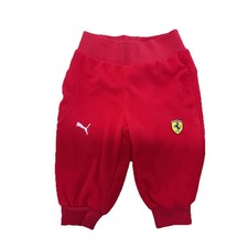 Puma-Ferrari Kids Red Fleece Activewear Suit Of 2 Pants Jacket Size S UK 4/6