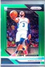2018-19 Prizm Jevon Carter Prizms Green RC #76 Grizzlies