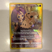 Pokemon TCG Mimikyu 245/236 Eclissi Cosmica Segreta Rara Full Art Holo Eng sgualcita