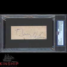 Barry Nelson signed cut PSA DNA Slabbed James Bond Auto C5450