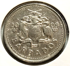 2009  Barbados  25  Cents  Coin - KM#13A -     (IN#16377) - Combined Shipping