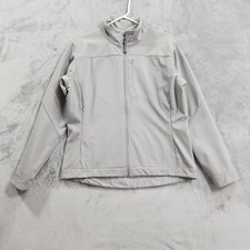 The North Face Jacket Womens L Gray Apex Softshell Full Zip Fleece Lined Stretch