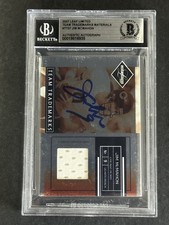 Jim McMahon Bears Signed 2007 Leaf Limited Materials /99 BGS BAS AUTO