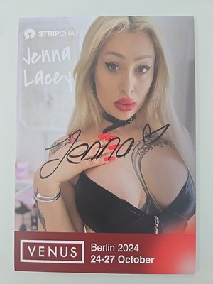 JENNA LACEY XL Autogrammkarte Autograph Signiert Signed Original Erotik 15x20cm