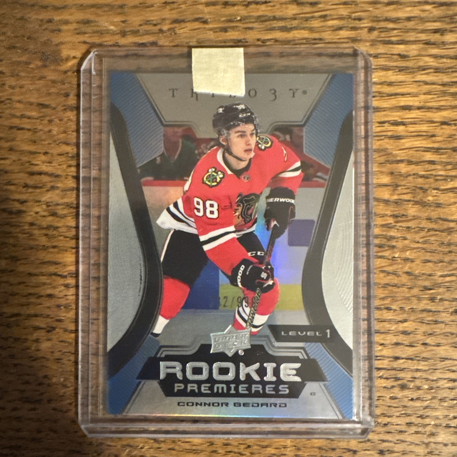 Connor Bedard 2023-24 Upper Deck Trilogy #102 Rookie Level #/999
