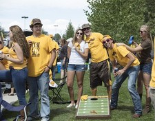 Laramie Wyoming 2015 University of Wyoming Cowboys Tailgating Football Pregame