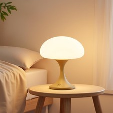 Rechargeable Mushroom Table Lamp   5W LED Touch Light , 3 Color Temperatures