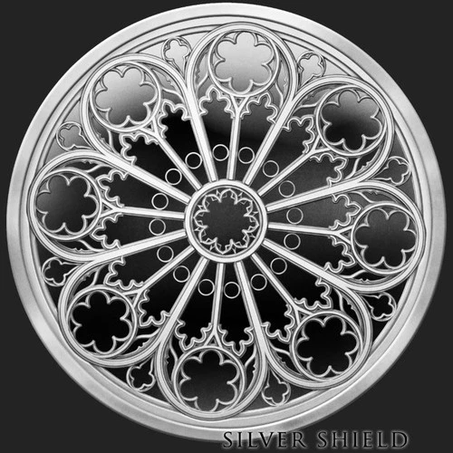 2026 1OZ Rose Window V2 Proof  - Silver Shield "PRESALE"  Collector Mini-Mintage