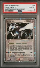 2005 Pokémon EX Unseen Forces Lugia ex #105 Holo German PSA 10 GEM MT