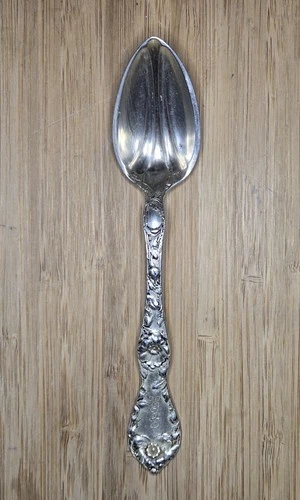 Reed and Barton Les Cinq Fleurs Sterling Silver Orange Fruit Spoon 29.4