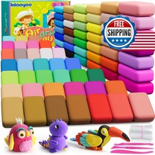 Ixiaoyoo Air Dry Clay, 78 Colors Foam Modeling Clay for School Projects