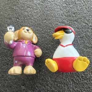 Ganz Webkinz Lot Of 2 PVC Figures Breaking News Cocker Spaniel Lifeguard Googles