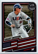 2026 Panini Stars & Stripes Prizm USA Baseball #141 Grady Emerson