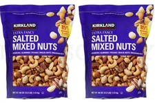 2 Packs Kirkland Extra Fancy Mixed Nuts 40 oz 2.5 lb Each Pack, Total 5 lbs