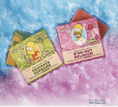 Dr Squatch x The Simpsons Bart & Homer Donut Delierium Squishee Supreme Bar Soap