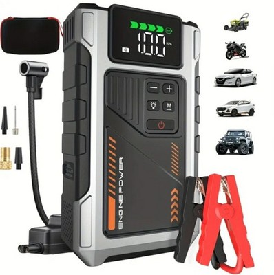 5in1 Power Starthilfe + Kompressor Reifen Luftpumpe JUMP Starter 12V 150PSI NEU