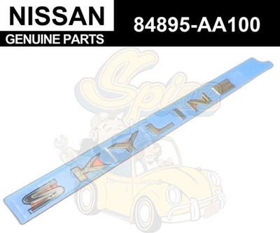 Nissan Skyline R34 1998-2000 Original Kofferraumdeckel Emblem ''SKYLINE'' 84895...