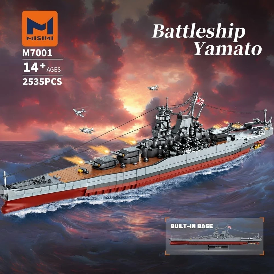 Japanese Yamato Battleship Model Kit, 2569 Pieces - Image 4 of 4