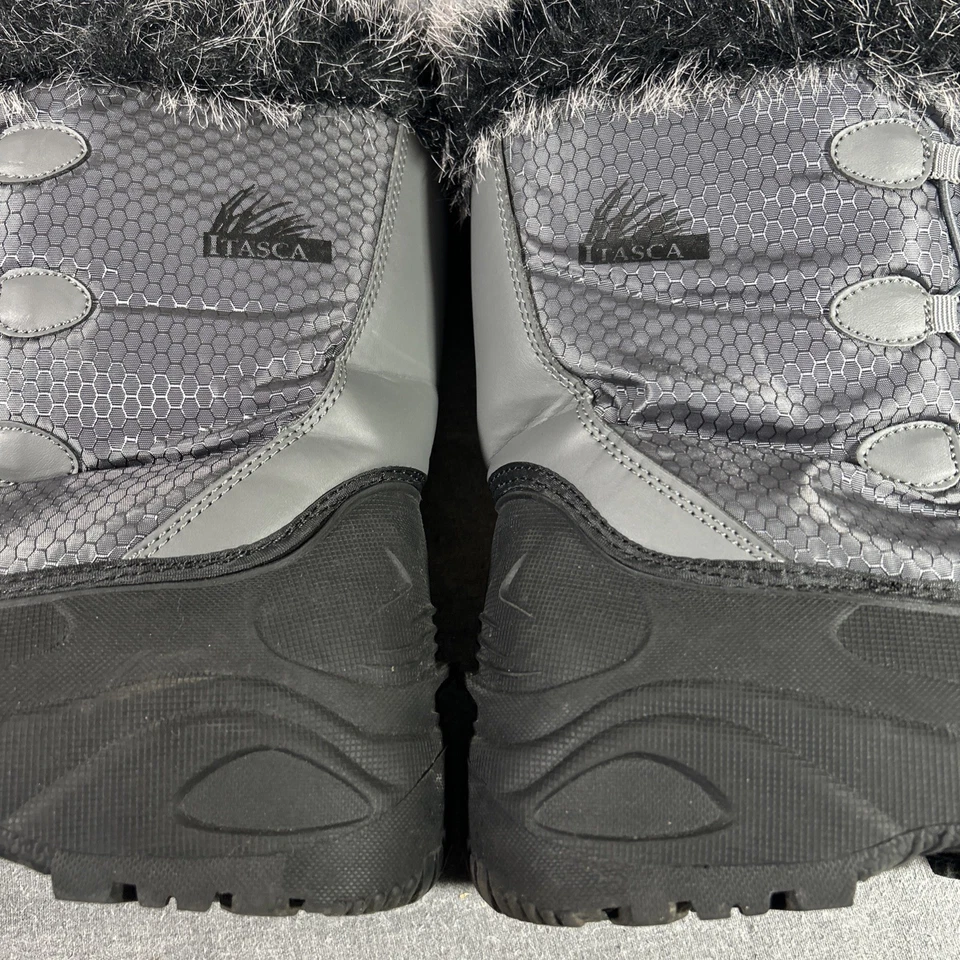 Botas Itasca para mujer 11 Vixen media pantorrilla piel sintética invierno botas de nieve 8030085 gris Foto 4 de 4