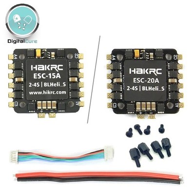 RC 20Mm HAKRC Mini 20A 15A 4-In-1 ESC BLHELI_S 2-4S DSHOT 600 ONESHOT MULTISHOT