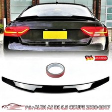 Glanz Schwarz Für Audi A5 B8 8.5 Coupe 2008+ M4 Style Spoiler Heckspoiler Lippe