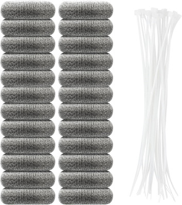 24 PCS Lint Traps, Stainless Steel Lint Catcher for Washing Machine, Pet Hair Re