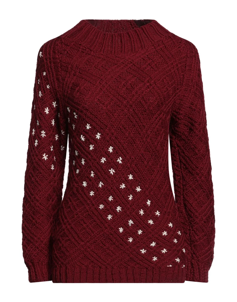 RRP€109 WOOLLY BOOLLY Wool Pullover Jumper Size M Mediumweight Knit - Image 3 of 4