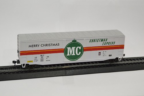 Value Trains EE. UU. 10107 HO Christmas Express Scheme 50’6” ACF Boxcar #122524 | Zustand: New
