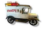 Vintage Cast Iron Drink Coca Cola 1930's Delivery Truck Coke Cases & Bottles