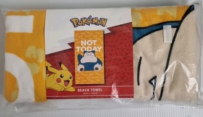 Pokemon Snorlax  -Beach Towel- made from recycled materials - New - 2023