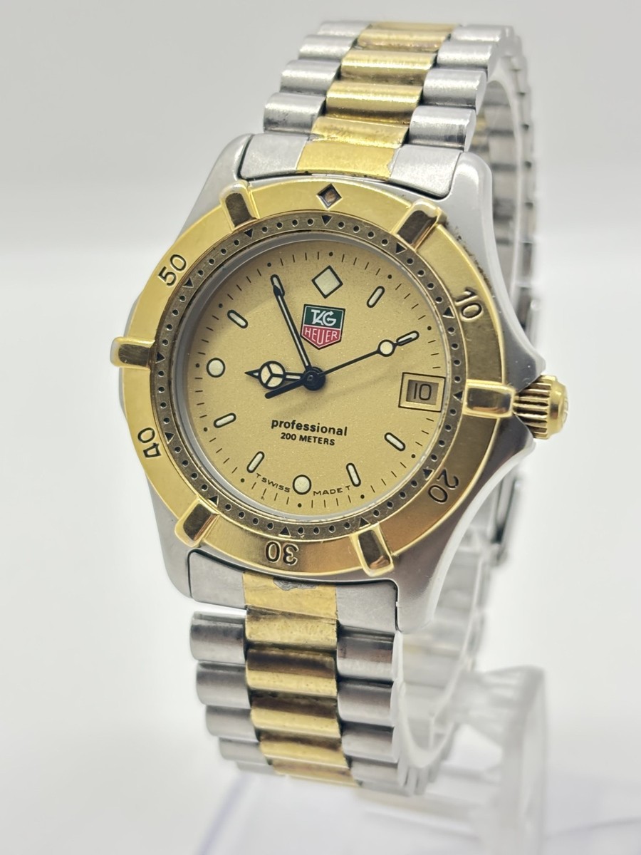 Near Mint-] TAG Heuer 2000 Series 964.013R Date SS Quartz Men's