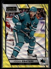 2023-24 O-Pee-Chee Platinum Hockey Neon Yellow Surge #30 Logan Couture