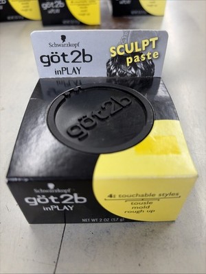 Got2b inPLAY Sculpt Paste 2oz Microgrip Technology Touchable Styles Rough Finish