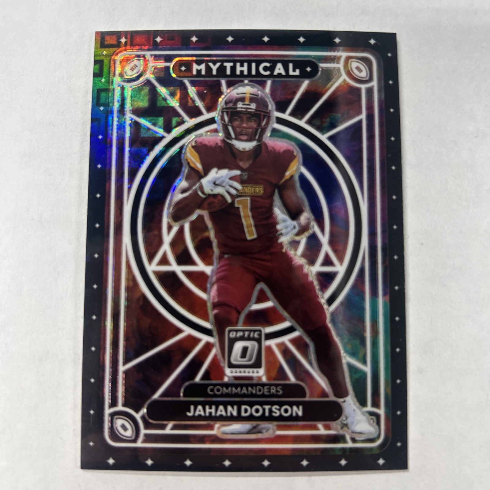 2022 Panini Donruss Optic - Mythical Jahan Dotson #M-23 Black Pandora Prizm 1/25