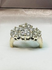 VVS1 Round Cut 2.50 Ct Diamond Lab-Created Engagement Ring 14K Yellow Gold FN