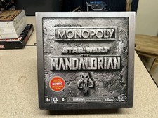 Star Wars Monopoly Board Game - The Mandalorian Theme with Retro Figure
