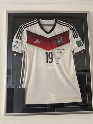 Unterschriebenes Götze DFB Trikot Finale 2014 mit Spielpaarung