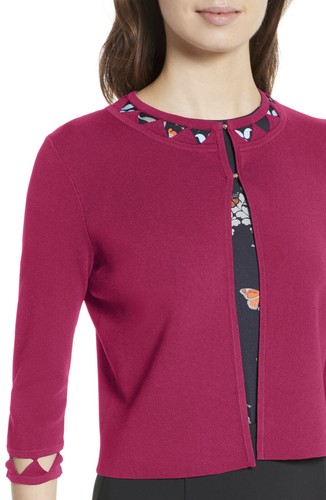 TED BAKER Lissye raspberry pink cut out 