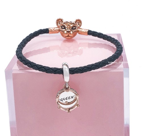 NUEVO PANDORA Rose Gold + Silver Queen & Regal Crown Charm Pendant 788255 |