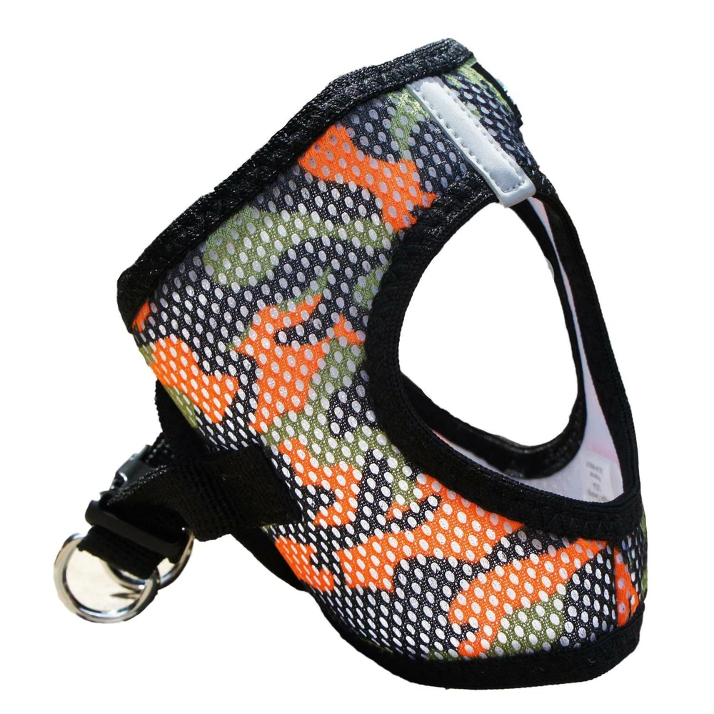Dog Harness American River Choke Free Camouflage Collection -Orange Camo XXS-3XL